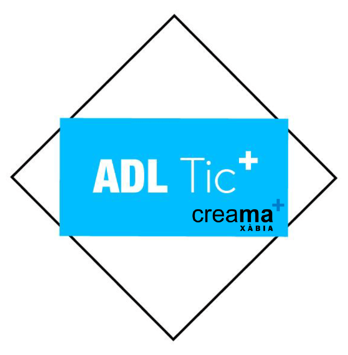 logo adl tecnológico con marca creama